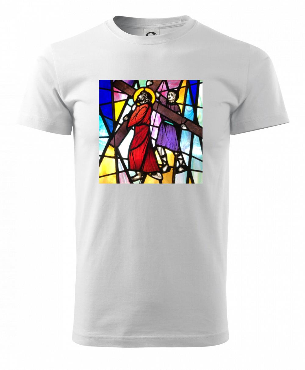 Vitráž - Ježiš a kríž Vitráž - Ježiš a kríž