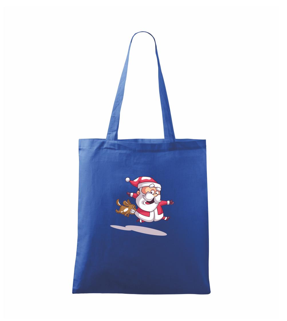 Santa so zahryznutým psom