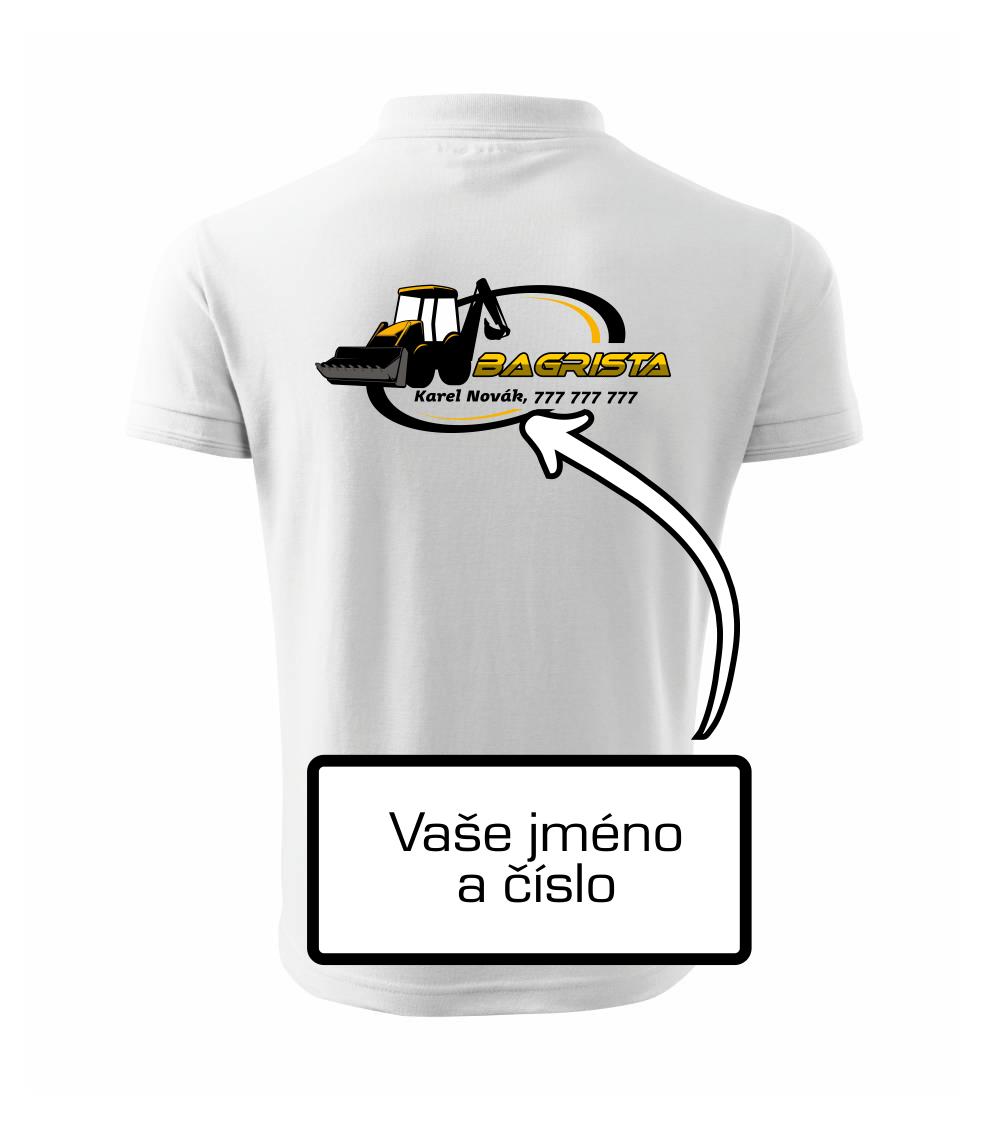 Bagrista v kruhu - vlastný nápis Bagrista v kruhu - vlastný nápis