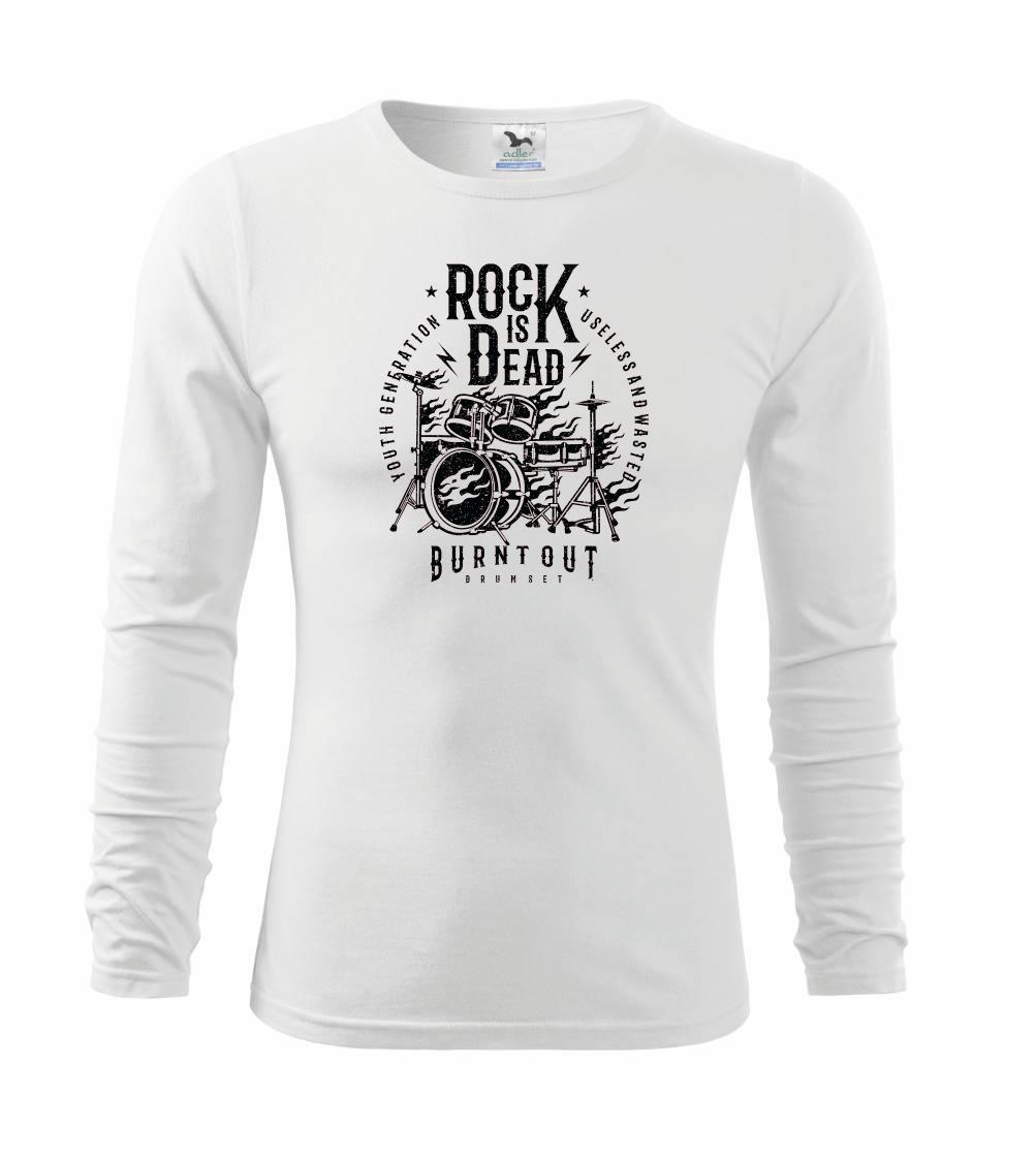 Hudobné tričká - Rock Is Dead 2 - Tričko detské Long Sleeve