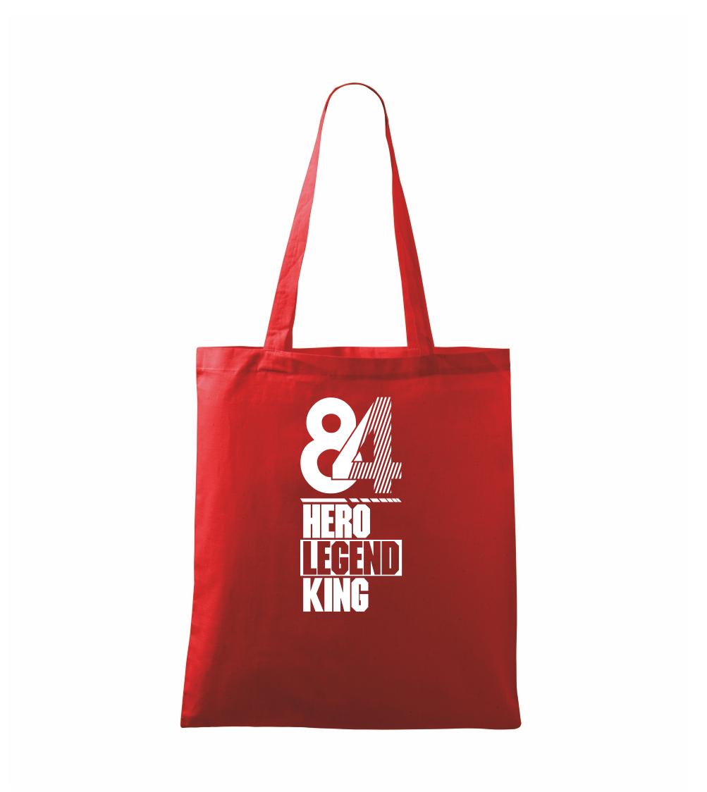 Narodeninové tričká pre hrdinov - Hero, Legend, King x Queen 1984 - Taška bavlnená