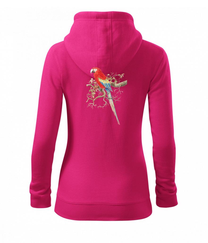 Papagáj  na listnatom strome Papagáj  na listnatom strome