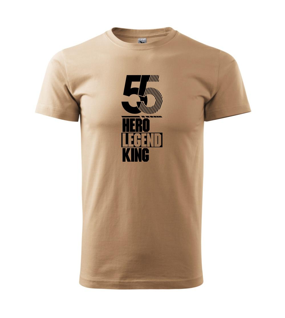 Narodeninové tričká pre hrdinov - Hero, Legend, King x Queen 1955 - Klasické pánske tričko vyššej gramáže