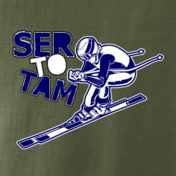 Lyžiar ser to tam