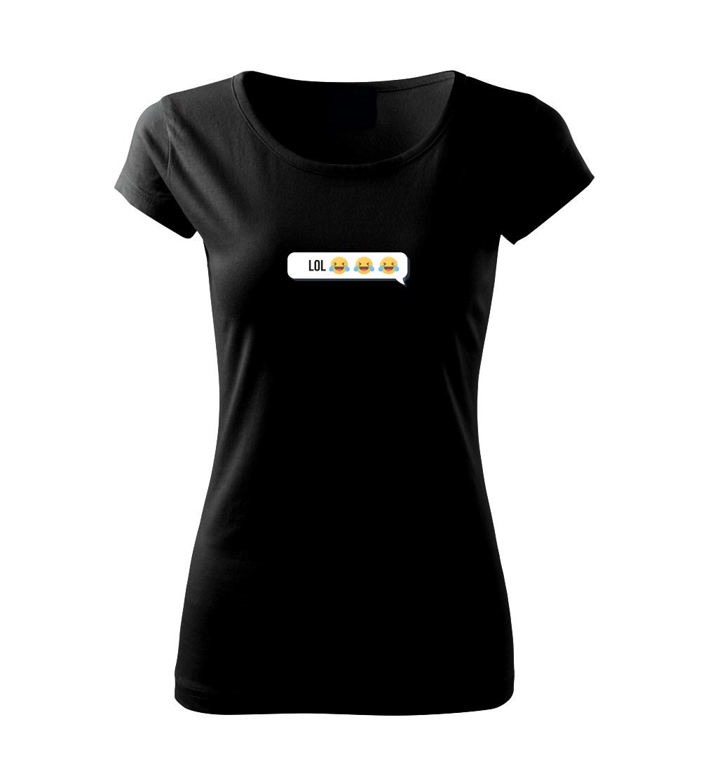 Tričká pre ajťákov - Emoji - LOL - Dámske tričko Pure