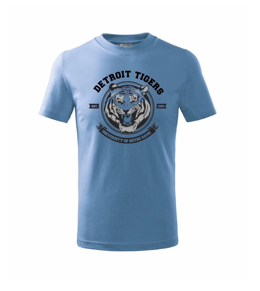 Tričká so zvieratami - Tiger detroit - Tričko detské bavlnené