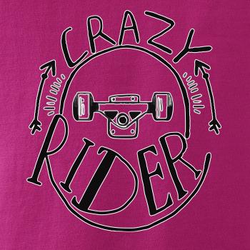 Crazy skateboard rider