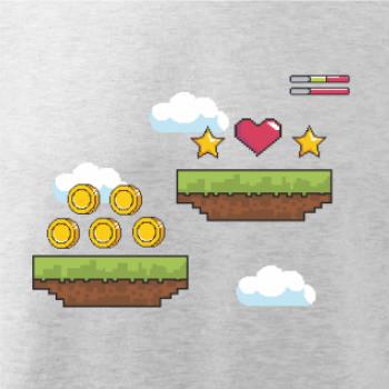 Gamer - stará hra - mince a mraky