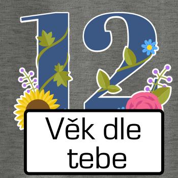 Kvetinové číslo kreslené - vlastný vek