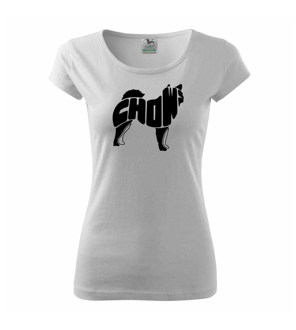 Ostatné psie plemená - Čau Čau - nápis v tele - Dámske tričko Pure