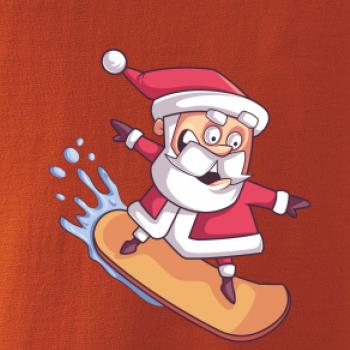 Santa jazdiaci na snowboarde