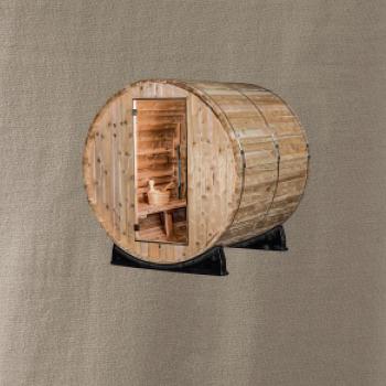 Vonkajšia sauna z boku Vonkajšia sauna z boku