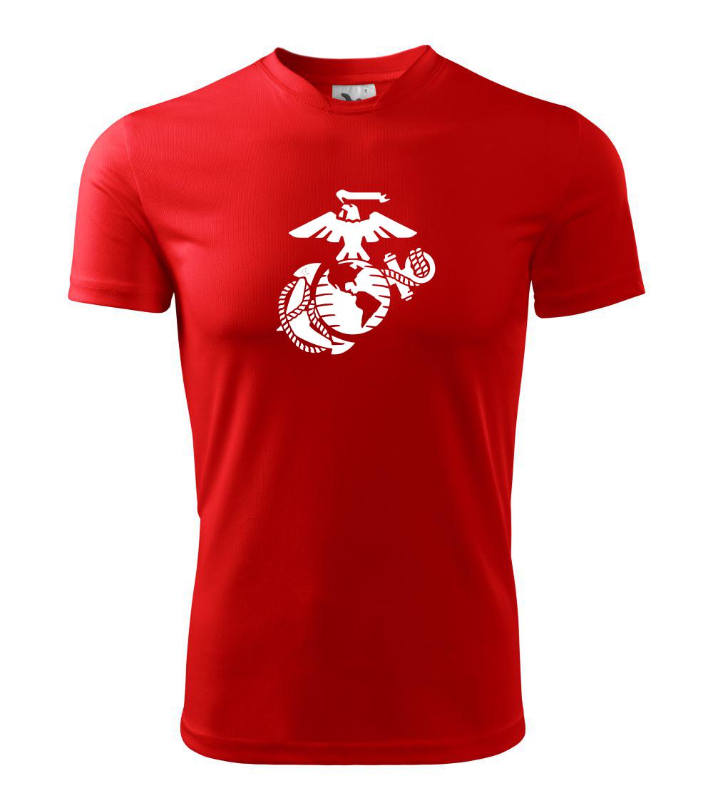Vojenská tričká s potlačou - United Marines logo - Detské tričko športové