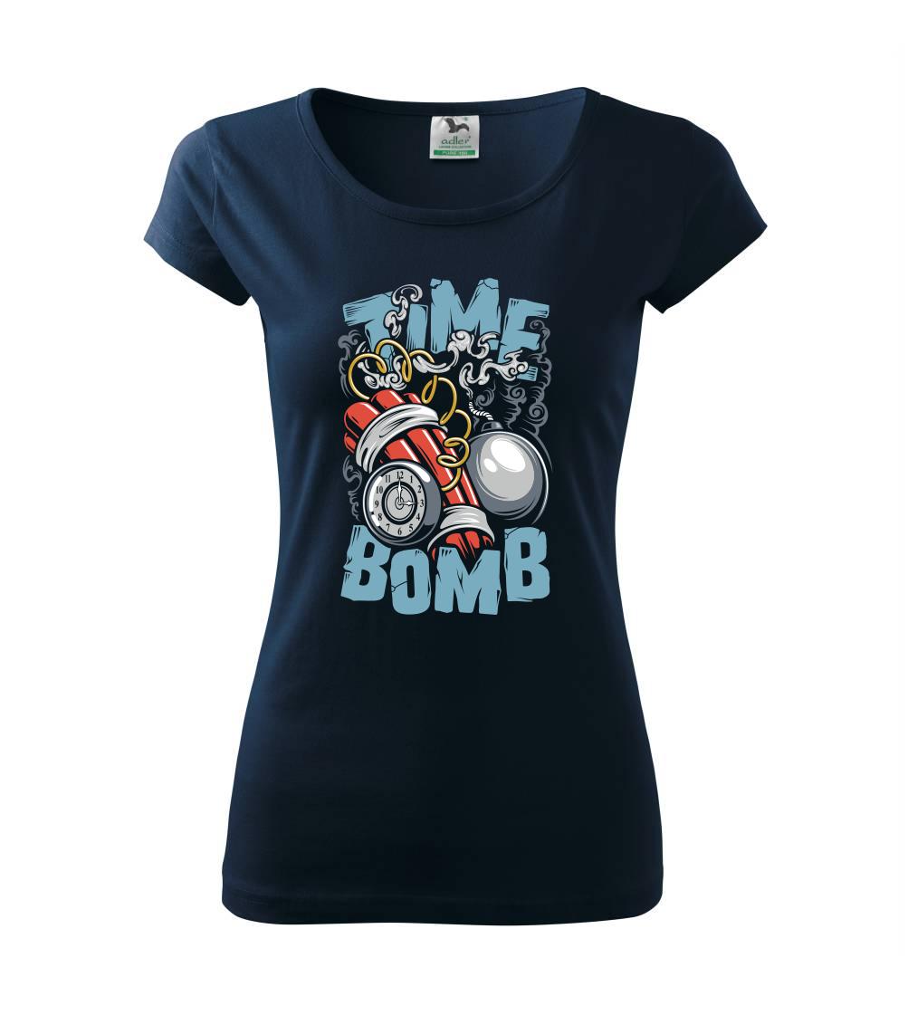 Grafické tričká - Time bomb - Dámske tričko Pure