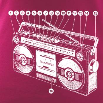 Nákres starý magnetofón