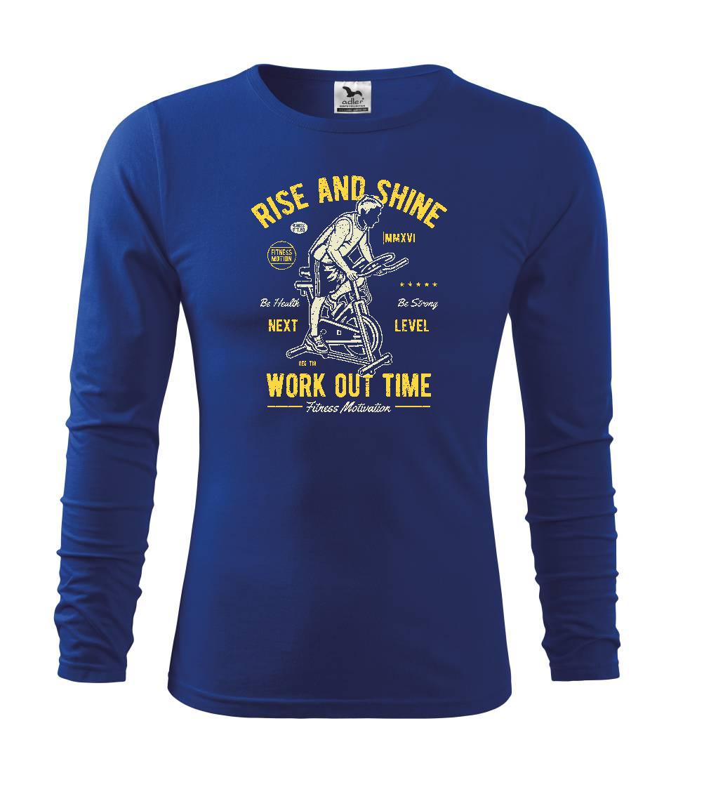 Posilňovani - Work Out Time - Tričko detské Long Sleeve