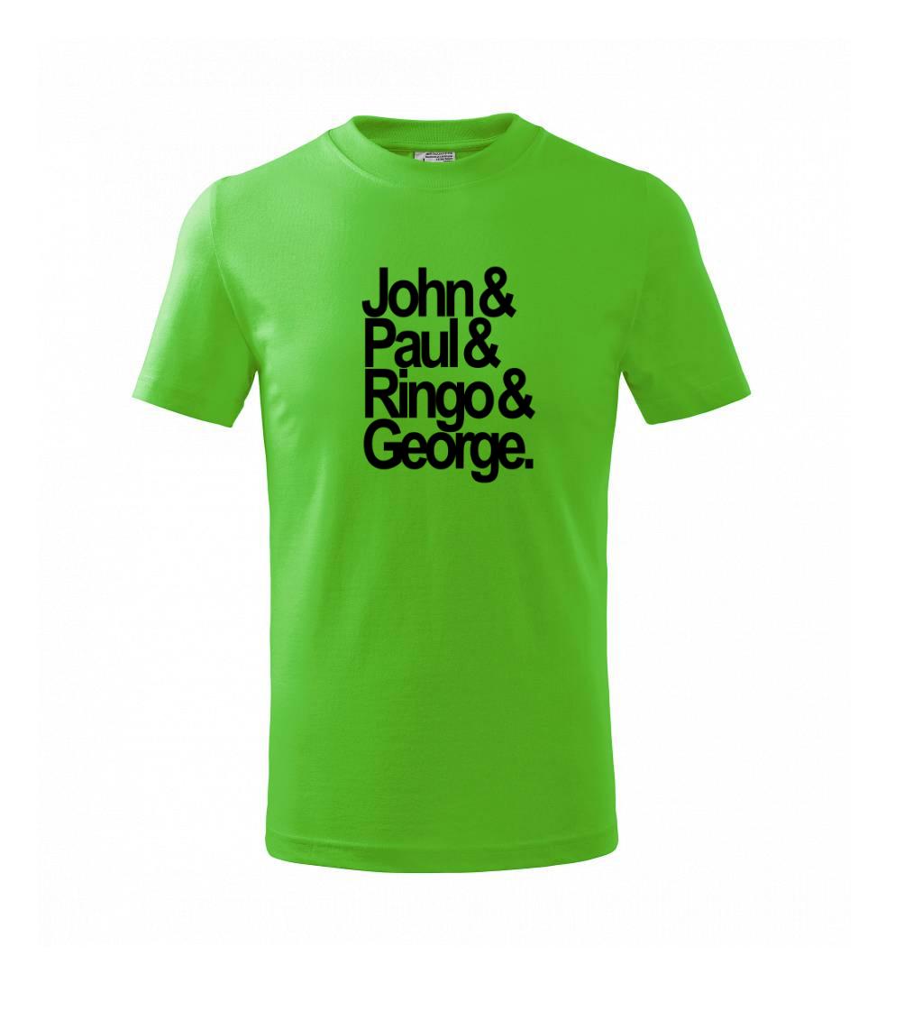 John Paul Ringo George - Tričko detské bavlnené