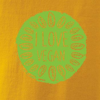 I love vegan v kruhu