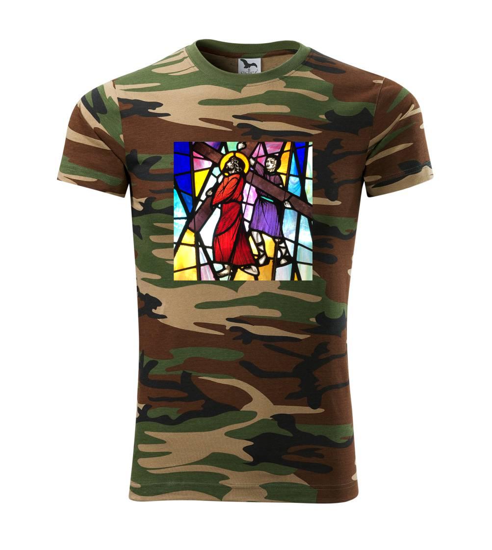 Vitráž - Ježiš a kríž Vitráž - Ježiš a kríž