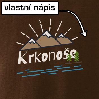 Kreslené hory - vlastné nápis