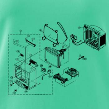 Nákres starý CRT televízor