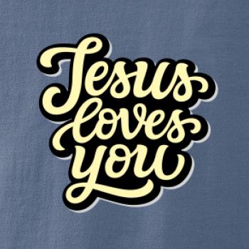 Jesus loves you - písané písmo