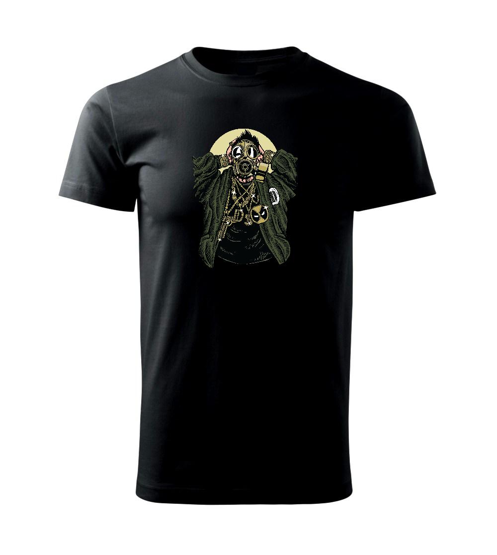 Grafické tričká - Gasmask Gangsta - Klasické pánske tričko vyššej gramáže