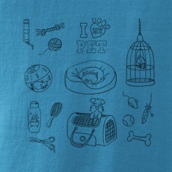 I love my pet - kreslený obrázok