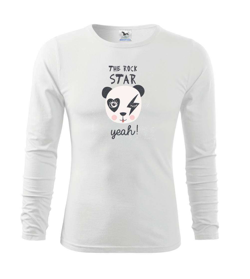 Hudobné tričká - Rock star - yeah - Tričko detské Long Sleeve
