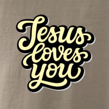 Jesus loves you - písané písmo