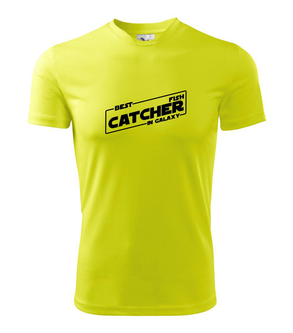 Tričká pre rybárov s potlačou - Rybárčenie - Best fish catcher in galaxy - Detské tričko športové