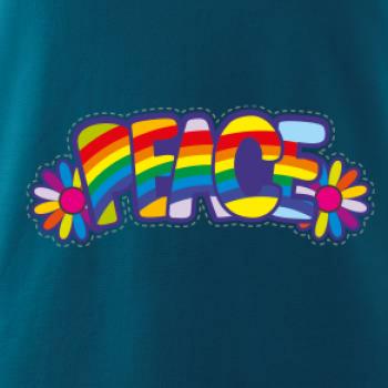 Peace nápis dúhový Peace nápis dúhový