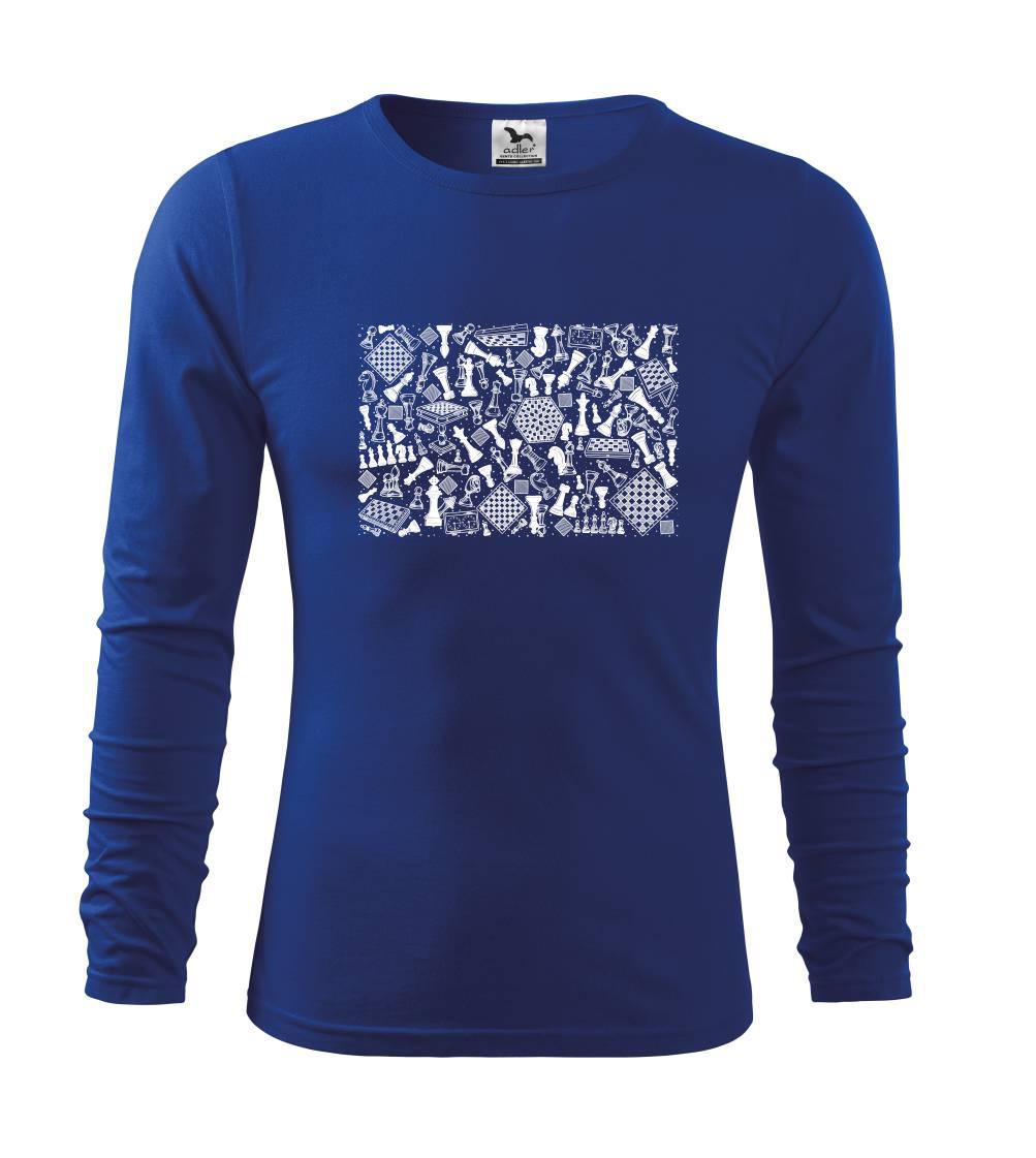 Tričká pre hráčov - Šach obdĺžnik - Tričko detské Long Sleeve