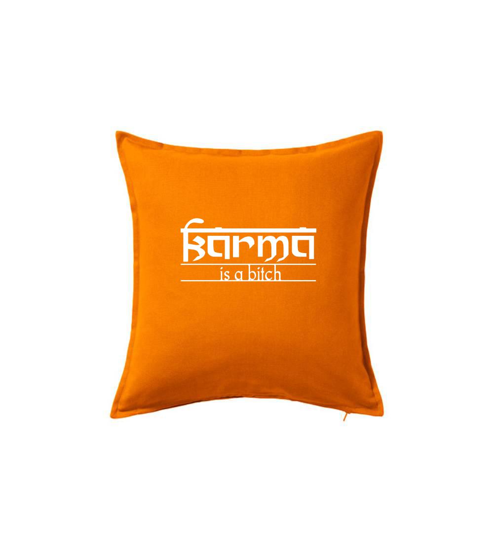 Tričká na párty - Karma Indický nápis - Vankúš 50x50