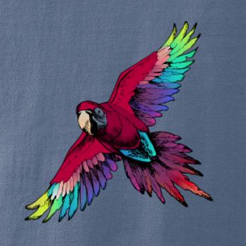 Papagáj kreslený letiaci Papagáj kreslený letiaci