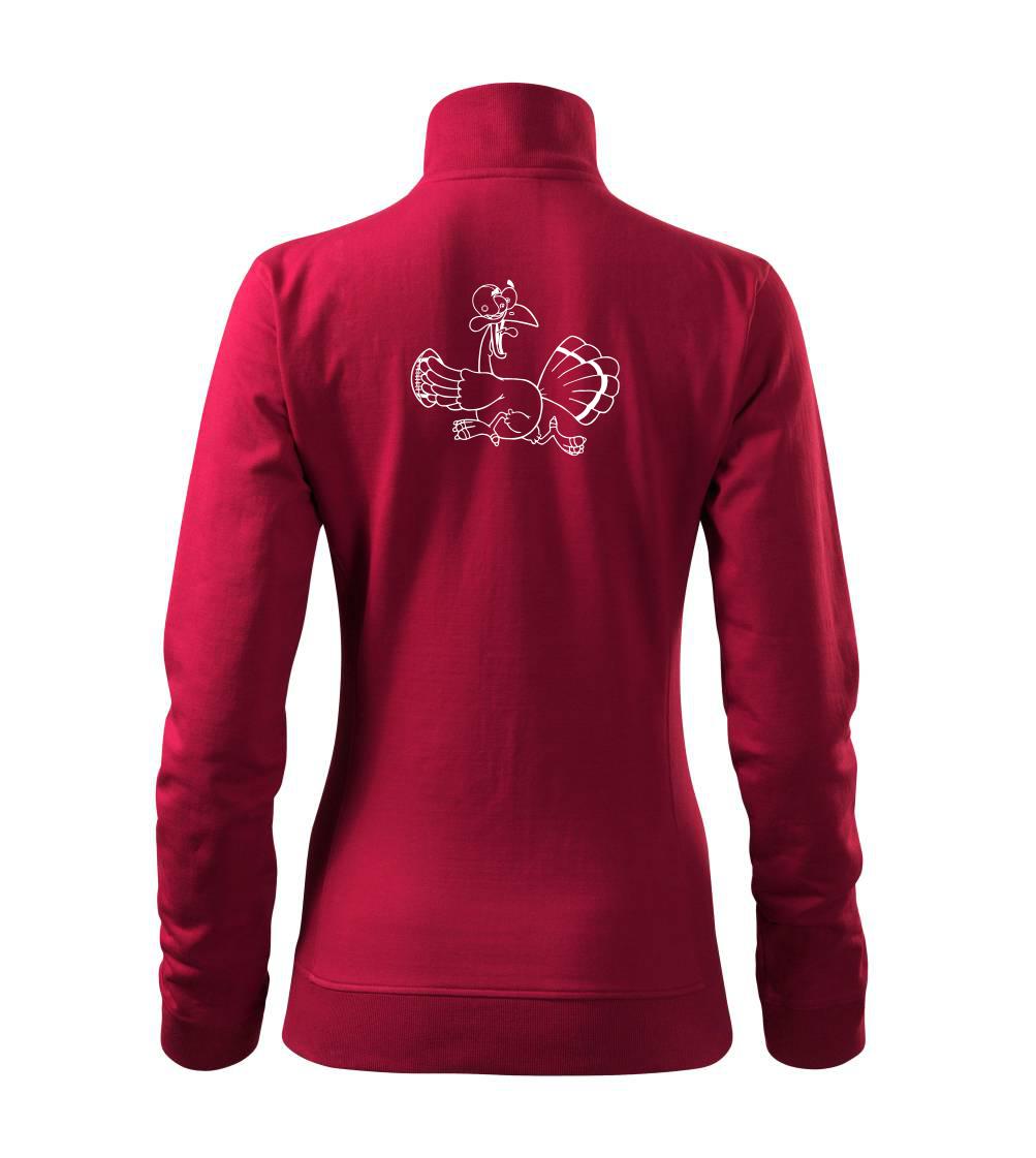 Tričká so zvieratami - Vystrašená sliepka - Mikina dámska Viva bez kapucne