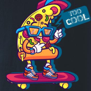 Pizza slice with skateboard Pizza slice with skateboard