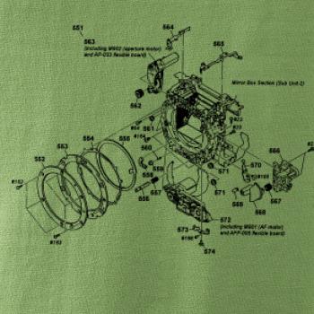 Nákres uzávierka starý fotoaparát