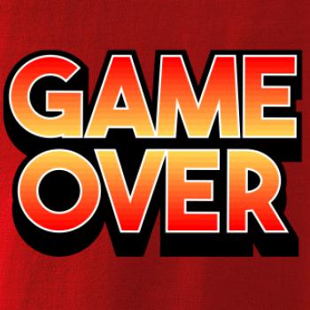 Game over - nápis farebný