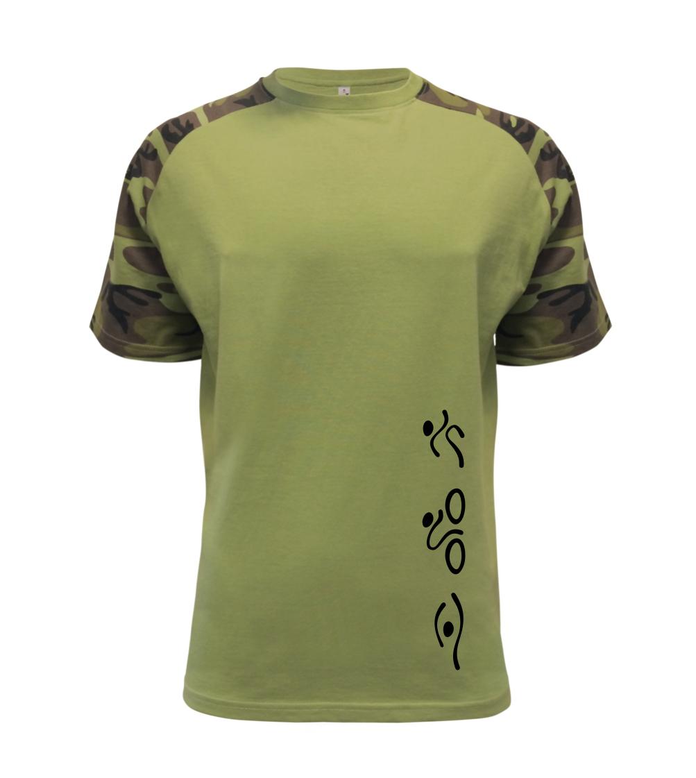 Tričko ako darček pre cyklistu - Triathlon na výšku - Raglan Military