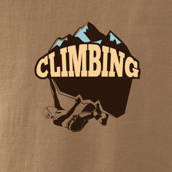 Climbing horolezec na logu