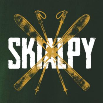 Skialpy nápis lyže