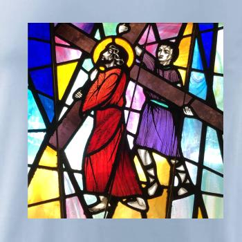 Vitráž - Ježiš a kríž
