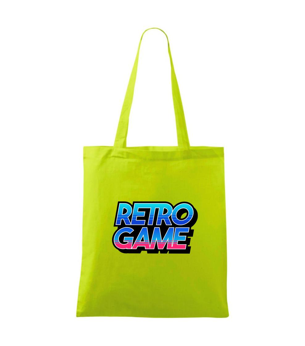 Retro game nápis farebný
