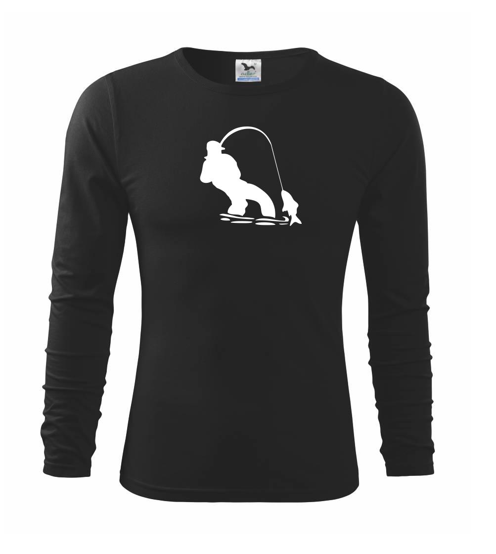 Rybár ťahajúce rybu Rybár ťahajúce rybu