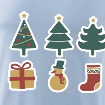 Vánoční sada - stromky a dárky