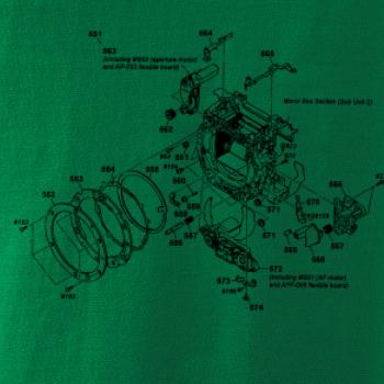 Nákres uzávierka starý fotoaparát