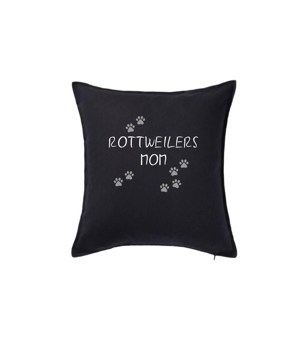 Ostatné psie plemená - Rottweilers mom (Rotvajler) (Reflexné labky) - Vankúš 50x50