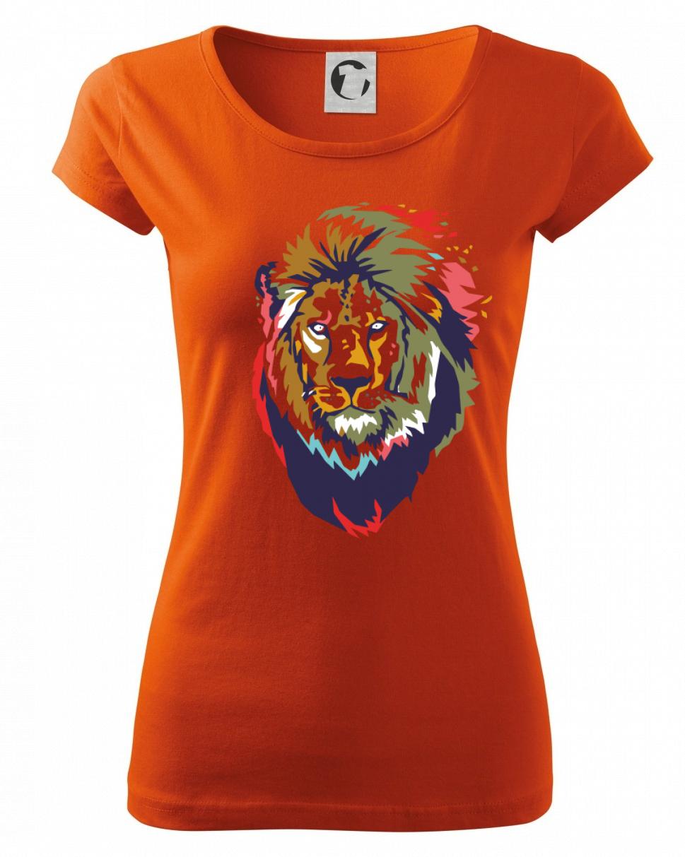 Hlava leva kreslená jednoduchá