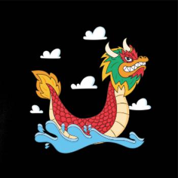 Dračia loď kreslená